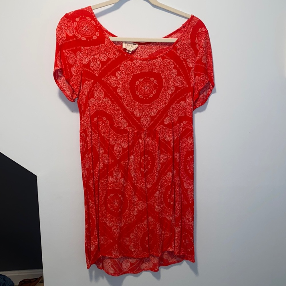 Red Patterned Sundress